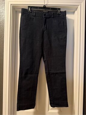 Banana Republic Dark Blue, Almost Black  Straight-Leg Jeans